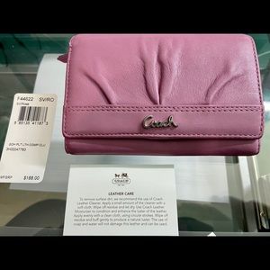 Coach Soho Pleated Leather Compact Clutch